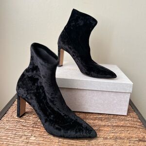 Jimmy Choo Black Velvet Booties